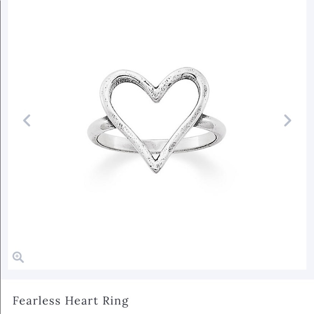 James Avery Fearless Heart ring ❤️